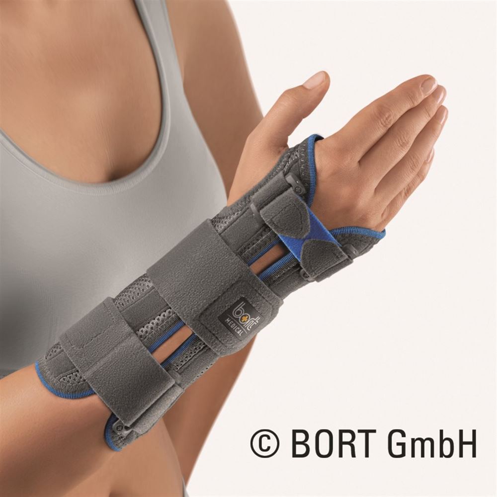 Bort Manustabil Handgelenkbandage -21cm GrL 25cm grau