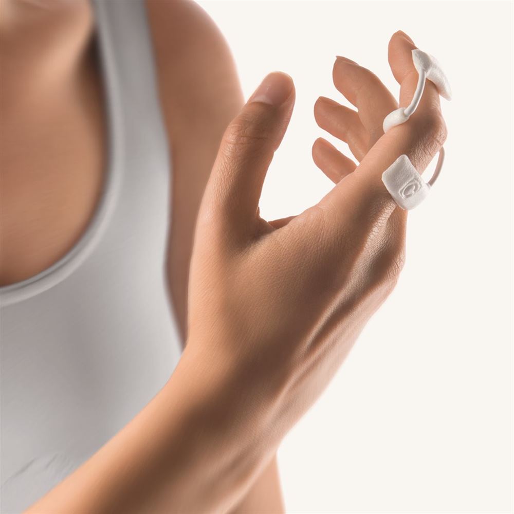 Image of Bort MobiDig Fingerquengel Flexion M -5.2cm weiss