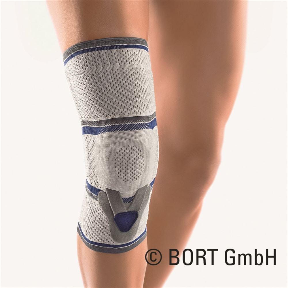 Bort Osgood-Schlatter Kniegelenkbandage Gr6+ silber