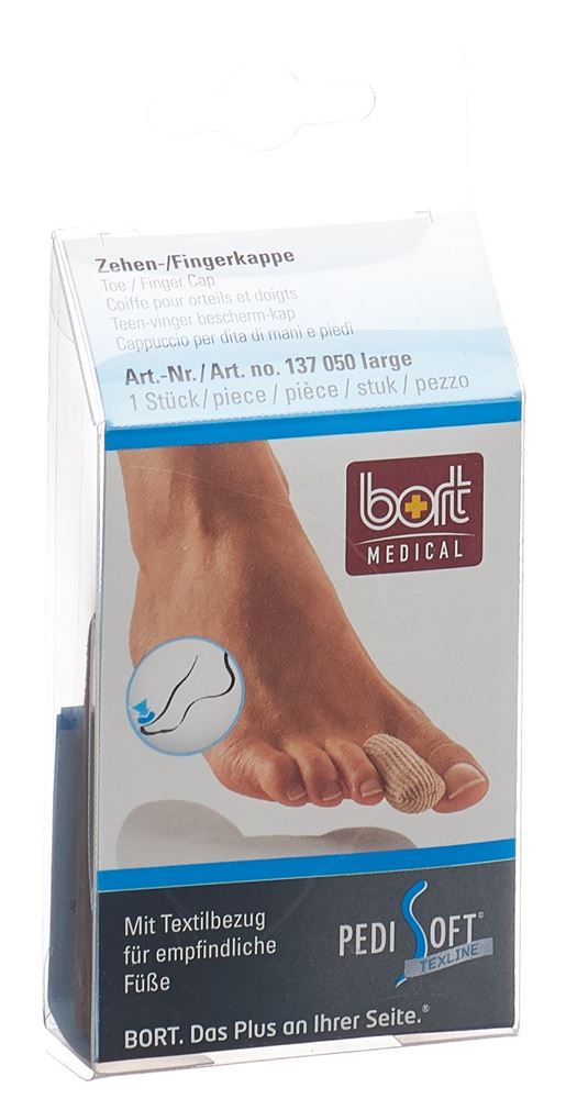Image of Bort PediSoft Texline Zehen/Fingerkappe L