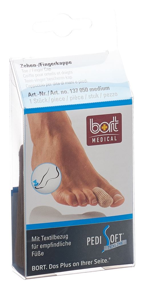 Image of Bort PediSoft Texline Zehen/Fingerkappe M