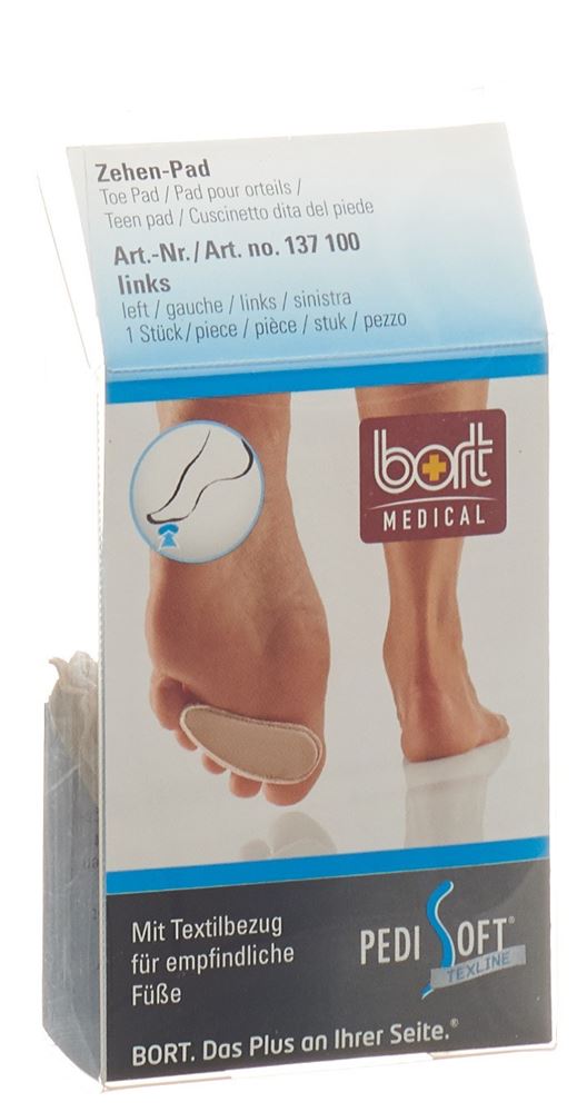 Image of Bort PediSoft Texline Zehen Pad links