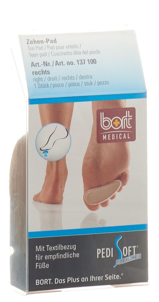 Image of Bort PediSoft Texline Zehen Pad rechts