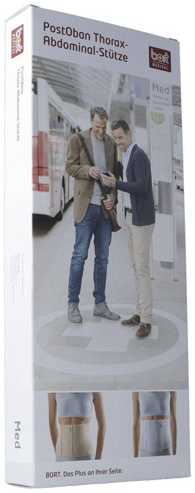 Image of Bort PostOban Soft-Thorax Abdominalstütze M 21cm beige