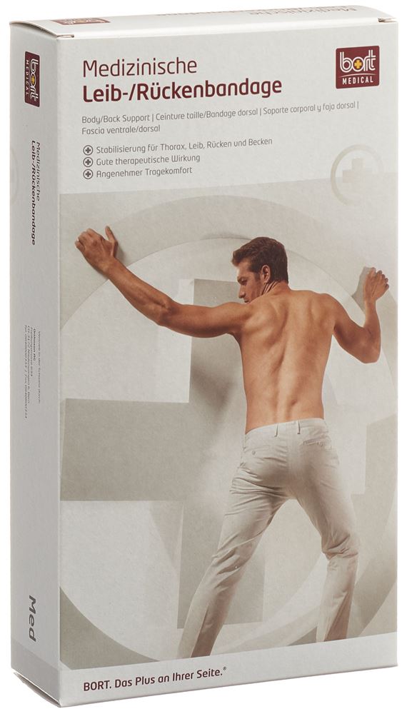 Bort Rippengürtel Herren 16cm S -82cm weiss