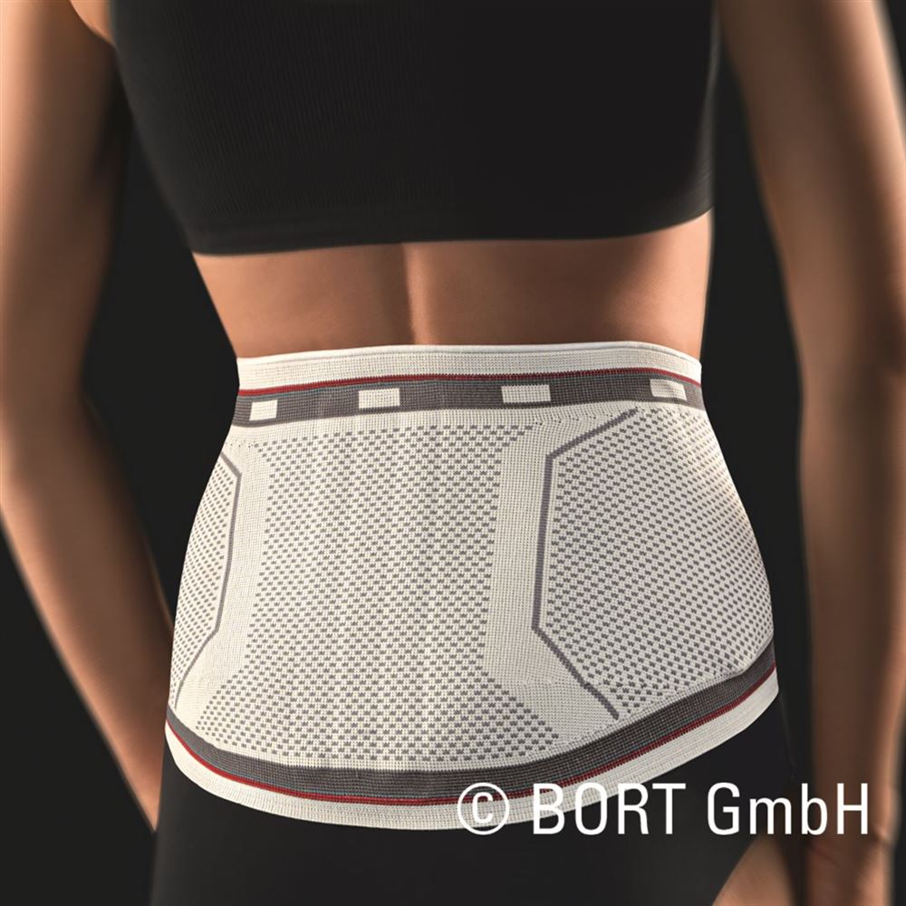 Bort select Lady Rückenbandage Gr6 mit Pelotte silber