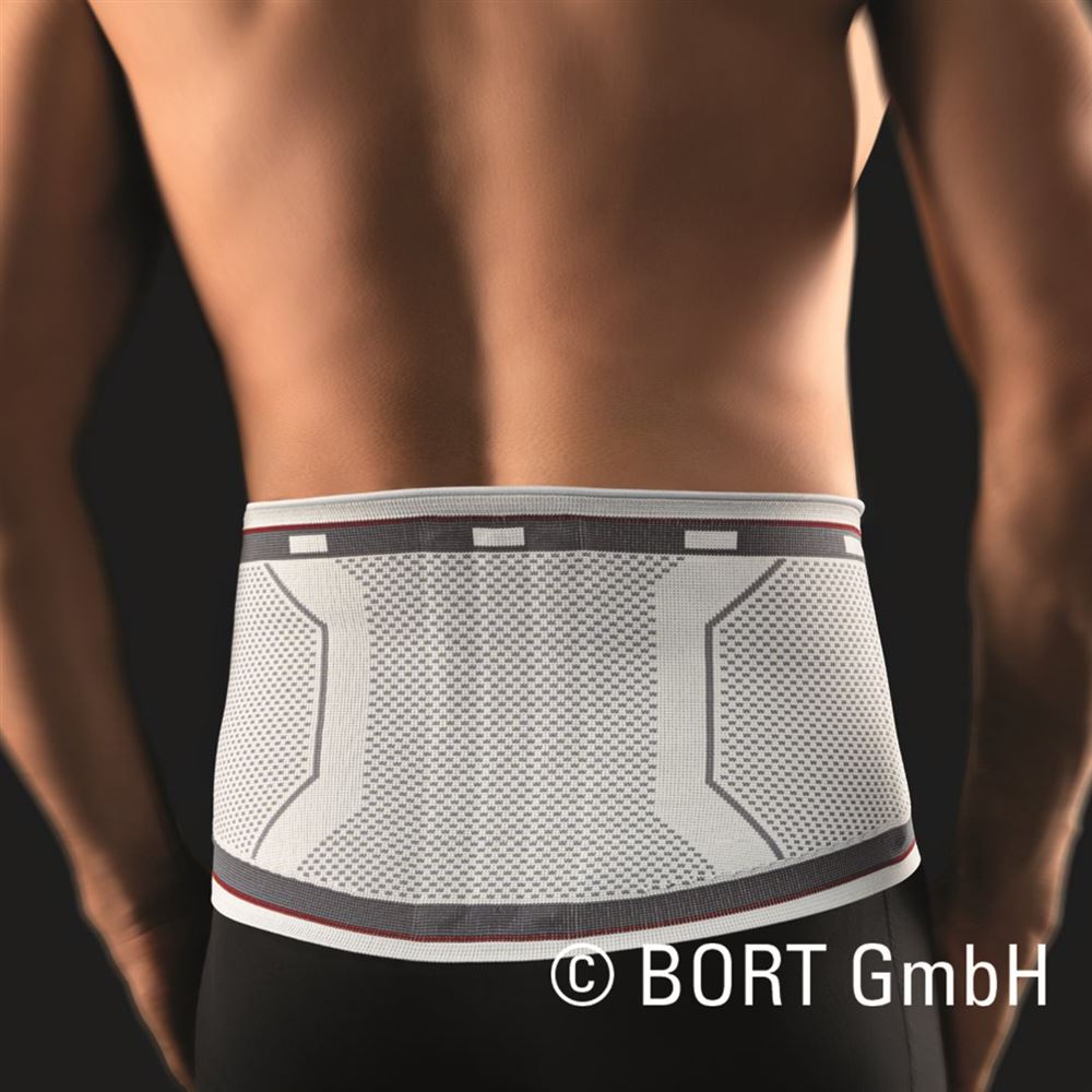 Bort select Rückenbandage Gr2 mit Pelotte silber