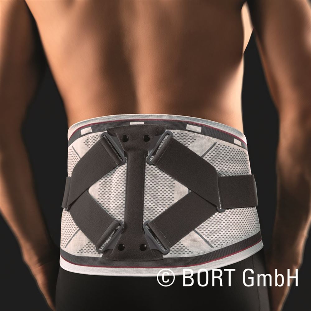 Bort select Stabilo Rückenbandage Gr1 mit Pelotte silber