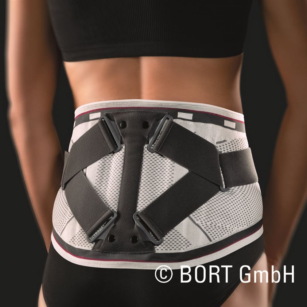 Bort select Stabilo Rückenbandage Lady Gr3 mit Pelotte silber