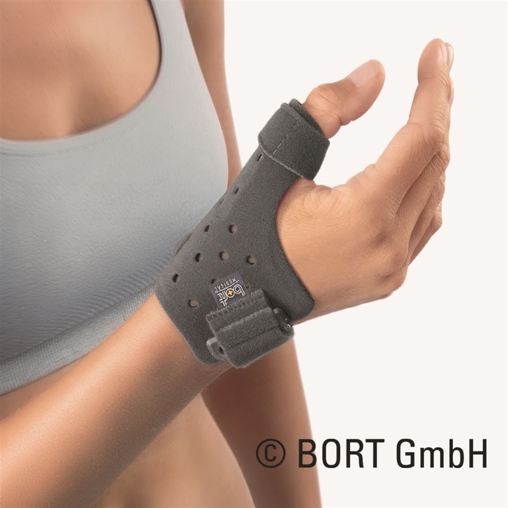 Bort SellaFix N Mittelhand-Daumenschiene L links grau