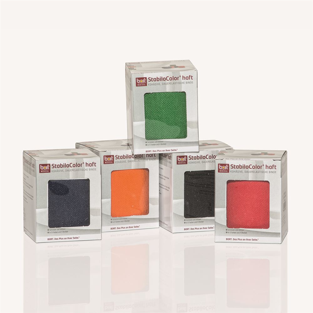 Bort Stabilo Color Binde 8cmx5m kohesiv schwarz