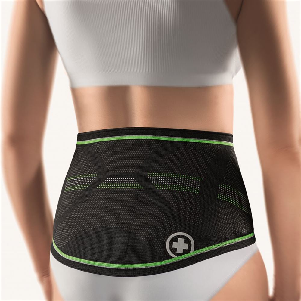 Bort StabiloBasic sport lady bandage dos Gr2 noir/vert