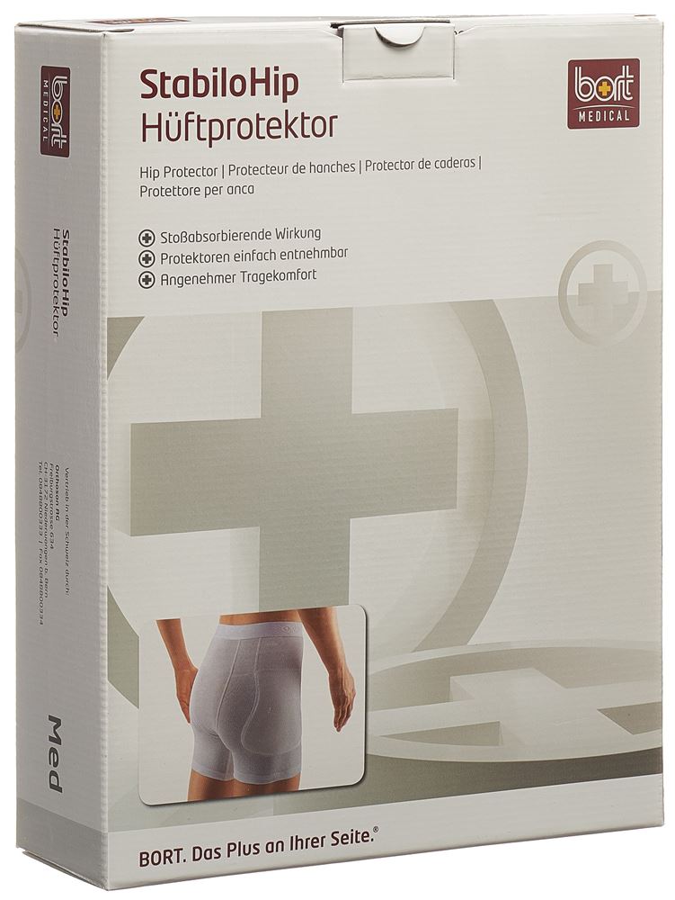 Image of Bort Stabilohip Hüftprotektor M weiss 1 Paar