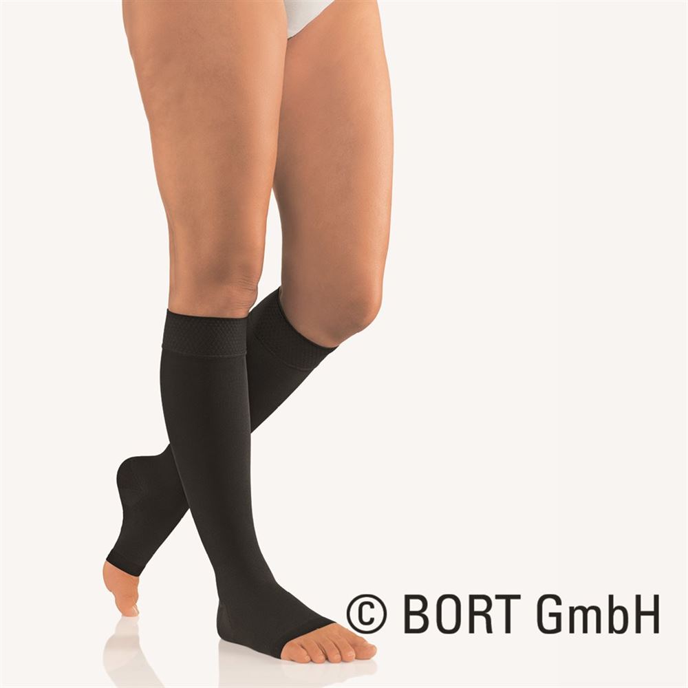 Bort Vital AD Kkl2 7 offene Spitze normal schwarz Trikotrand 1 Paar
