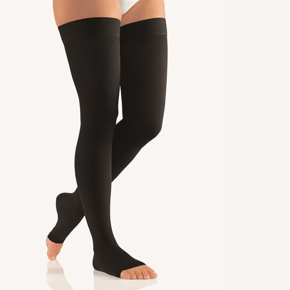 Image of Bort Vital AG Kkl2 III offene Spitze weit-normal schwarz Noppenhaftband 1 Paar