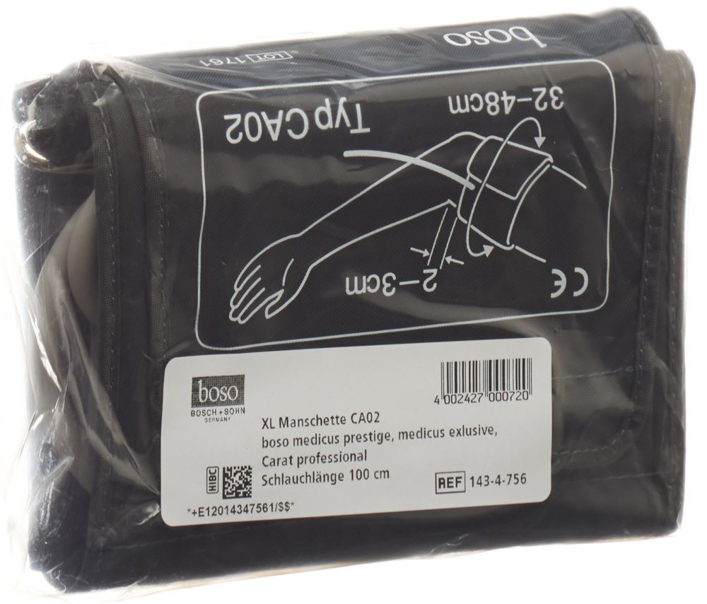 Image of Boso XL Manschette 143-4-756 für Armumfang 32-48 cm Schlauchlänge 1m