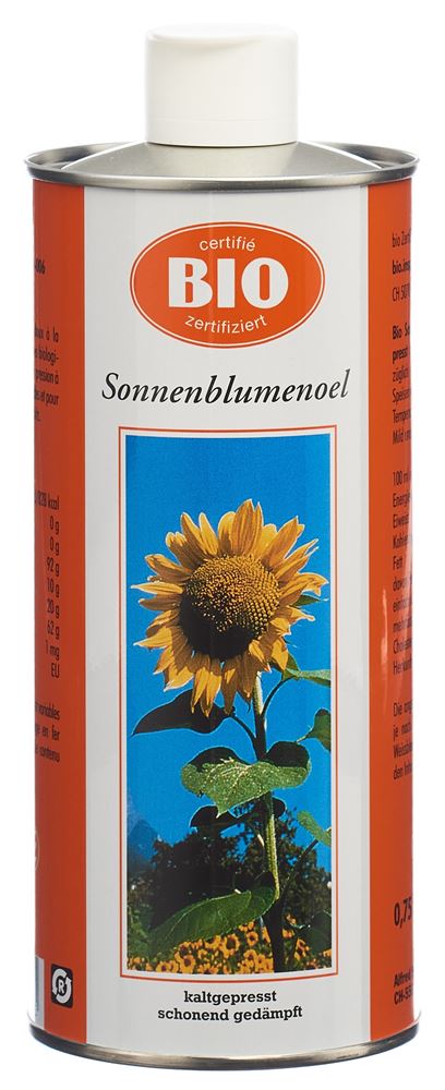 Brack huile de tournesol pression à froid bio 7.5 dl