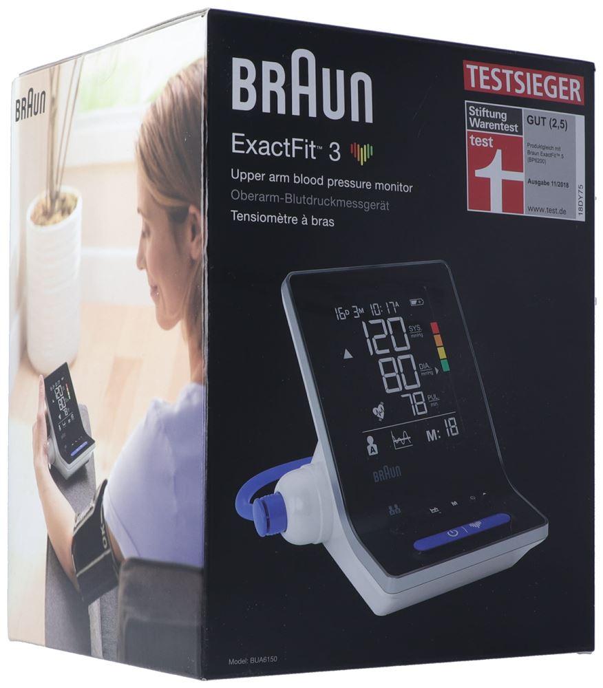 Braun ExactFit 3 Oberarm Automatisch 2 Benutzer