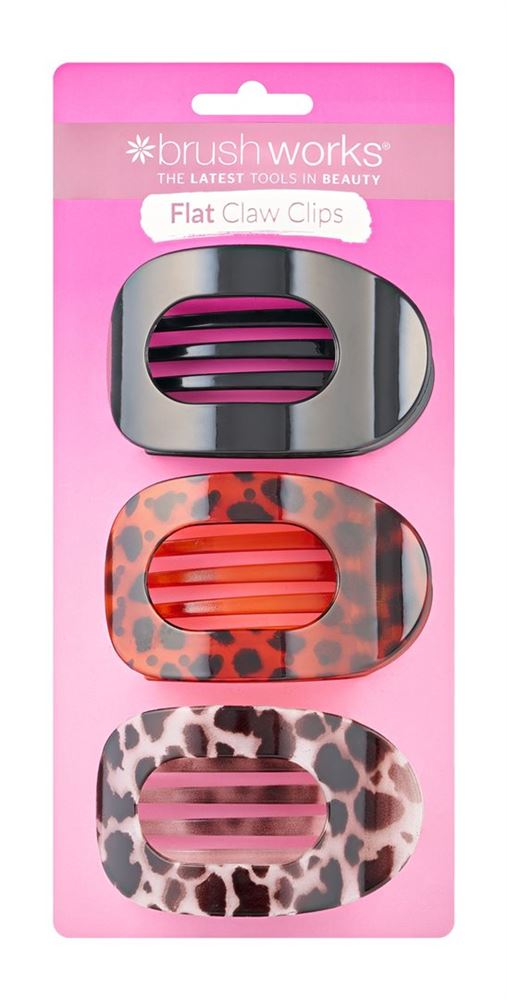 Brushworks Women's Flat Claw Clips