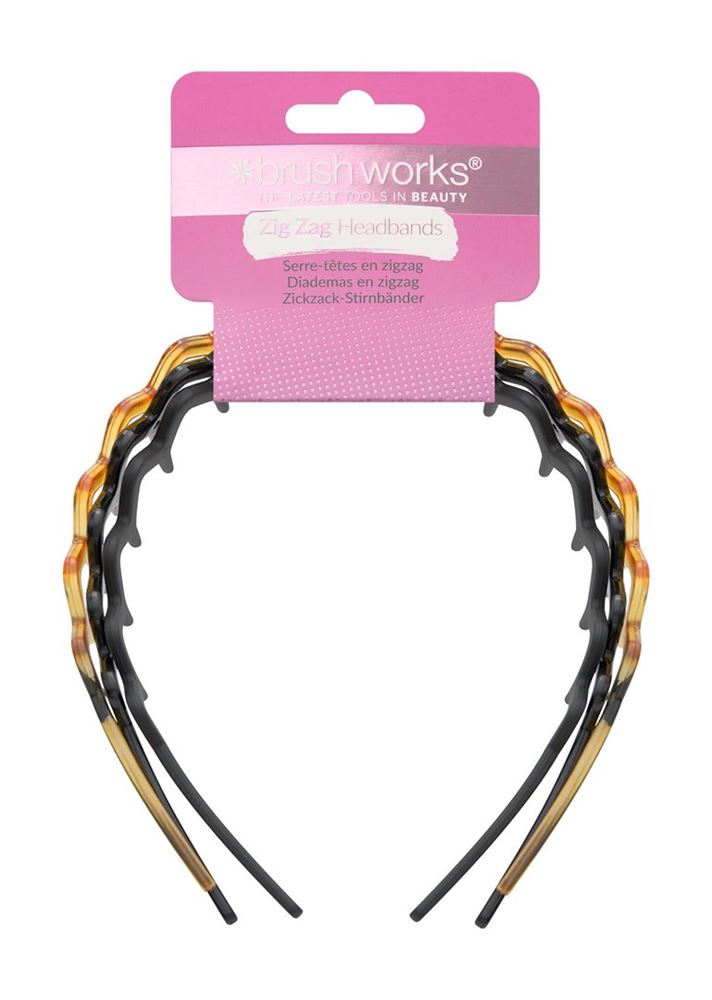 Brushworks Zig Zag Headband Box 3 Stk