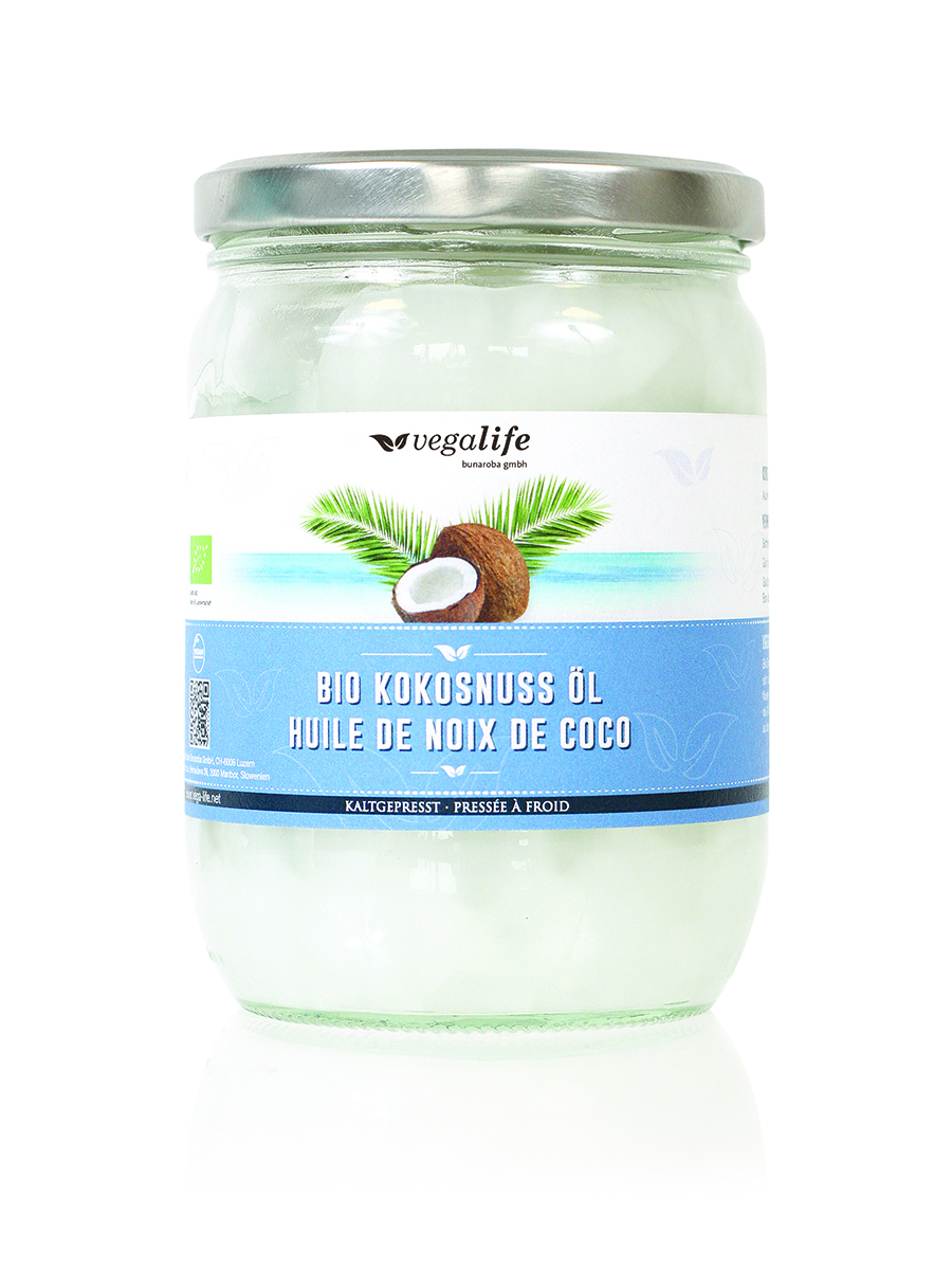 Image of Bunaroba Kokosnuss Öl Glas 500 ml