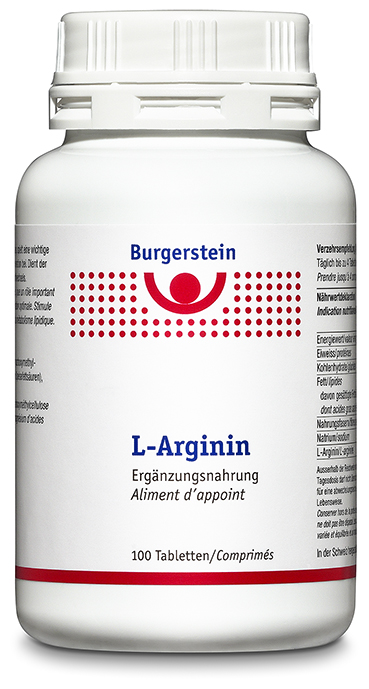 Burgerstein L-Arginin Tablette 100 Stück | Nahrungsergänzung | Fördert Wundheilung & Sauerstoffversorgung im Muskel | Unterstützt Immunsystem
