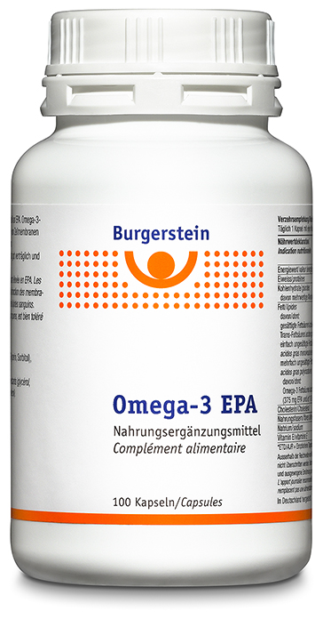 Burgerstein Omega 3-Epa Weichkaps Dose 100 Stück | Nahrungsergänzungsmittel | Fischöl | Herz Kreislauf System | Triglyceridspiegel
