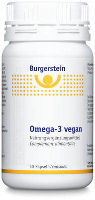 Burgerstein Omega-3 Kaps vegan Dose 60 Stück | Nahrungsergänzung | Pflanzliche Alternative | Algenpräparat | EPA