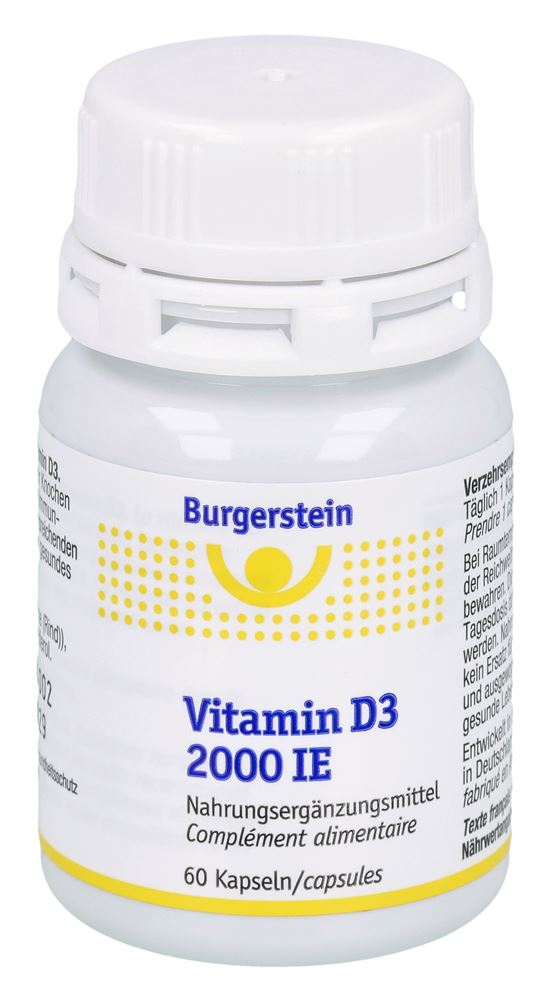 Burgerstein Vitamin D3 Kaps 2000 IE Ds 60 Stk