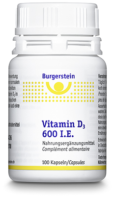 Image of Burgerstein Vitamin D3 Kaps 600 IE 100 Stk