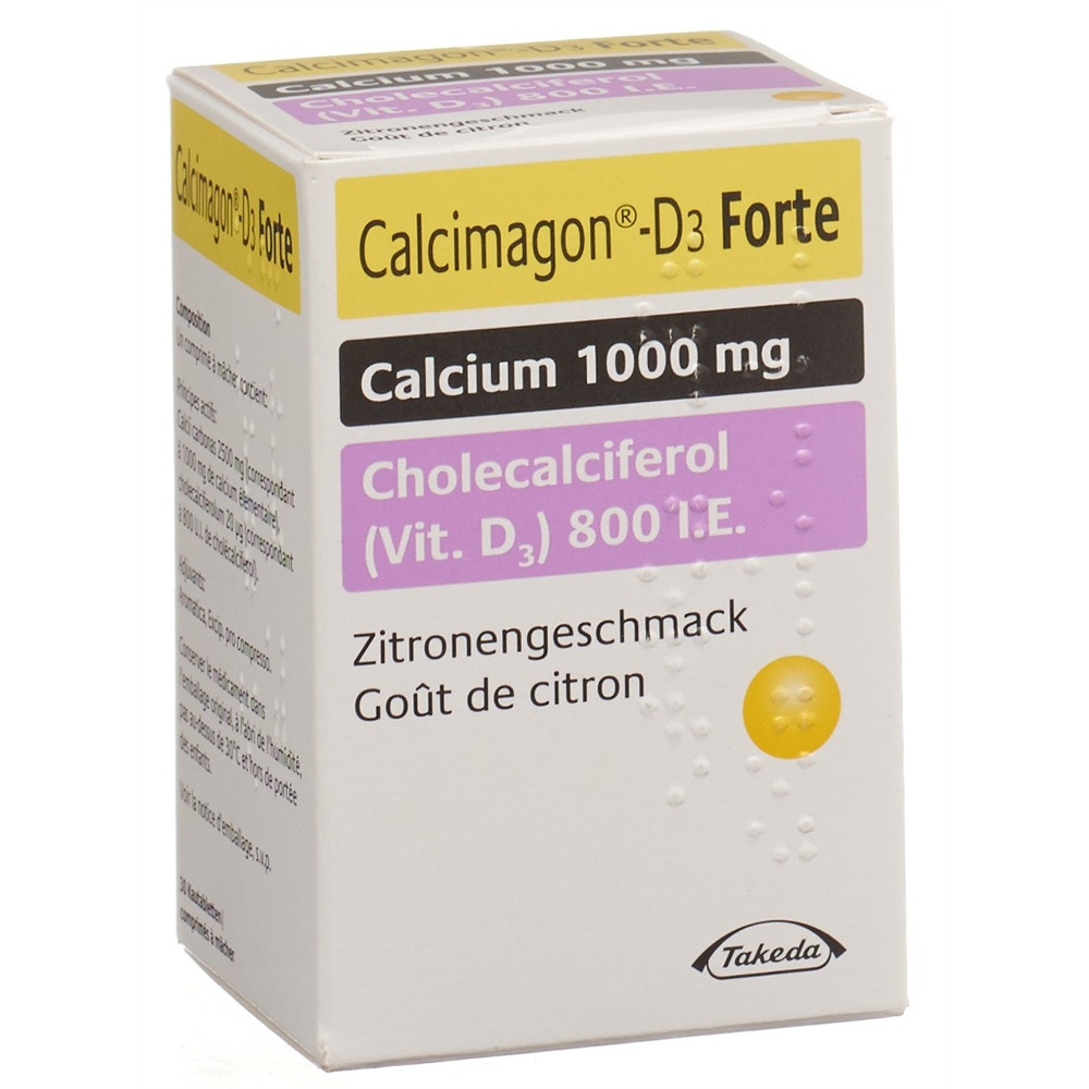 Calcimagon D3 Forte compresse masticabili limone scatola 30 pezzi
