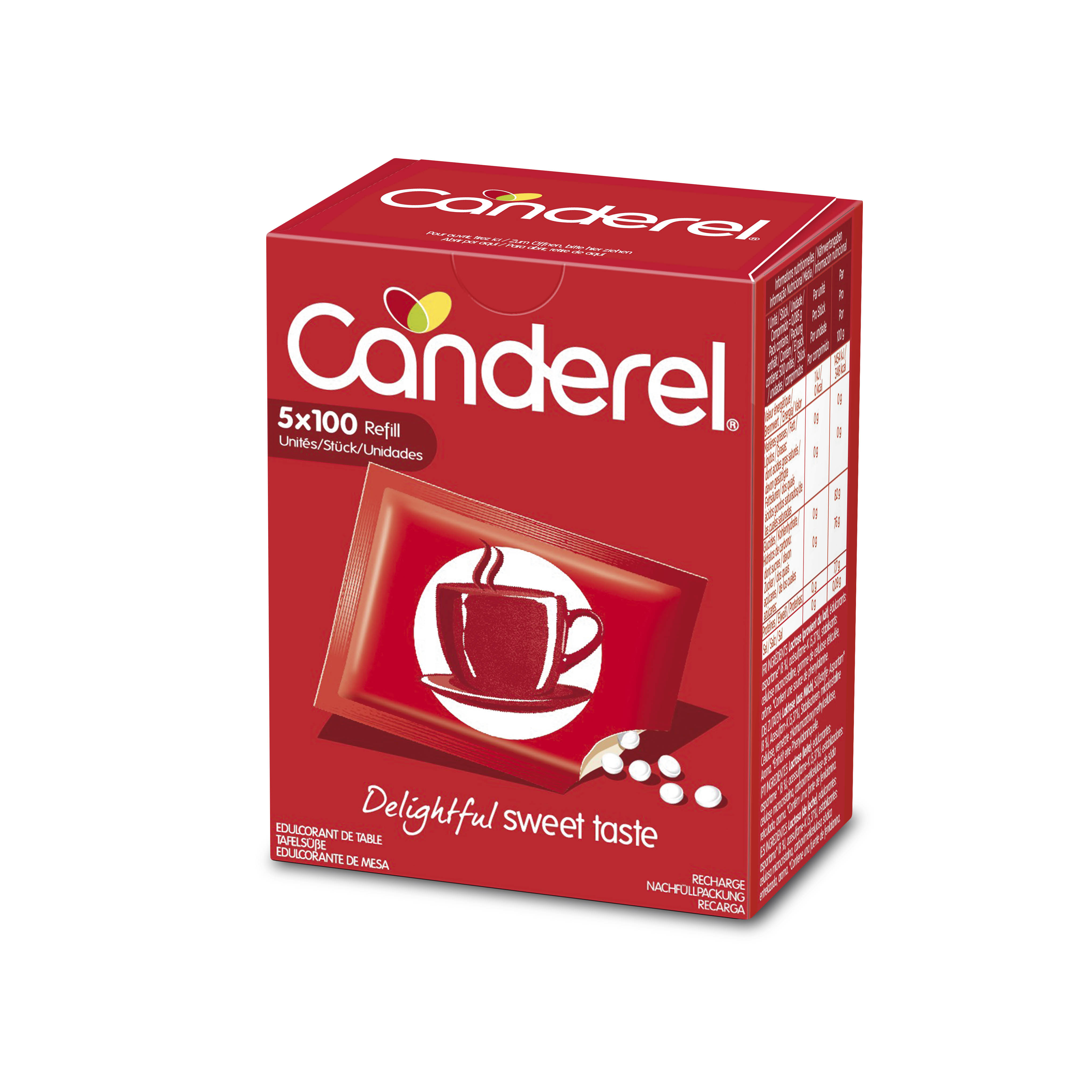 Canderel Tabletten refill 500 Stück | Tafelsüsse auf Basis von Aspartam und Acesulfam-K