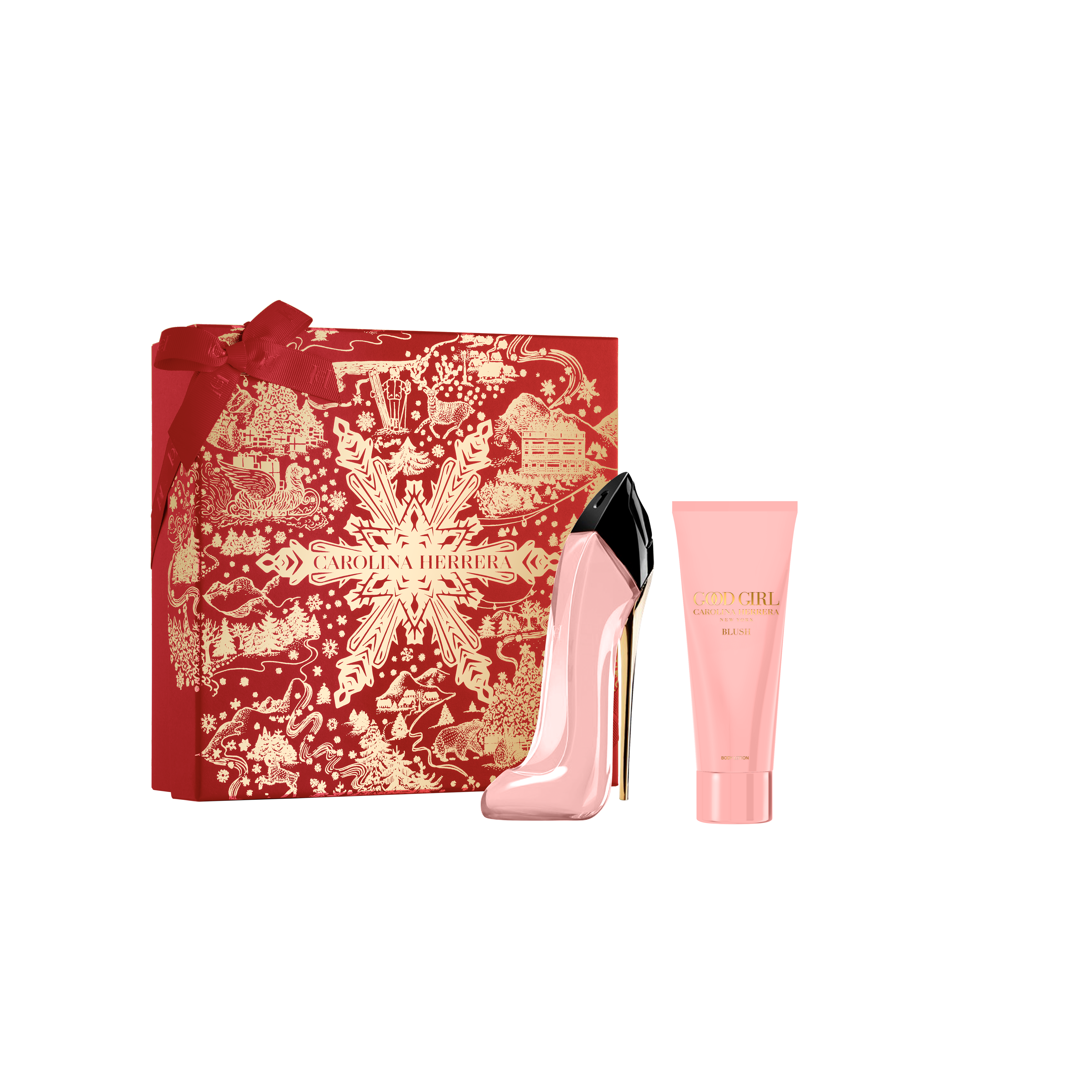 Image of Carolina Herrera Good Girl Christmas 2024 Blush Eau de Parfum 80 / Body Lotion