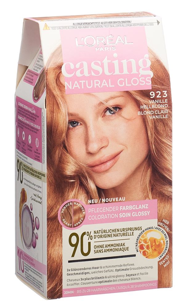 Casting Natural Gloss Coloration 923 Light Blonde sucre