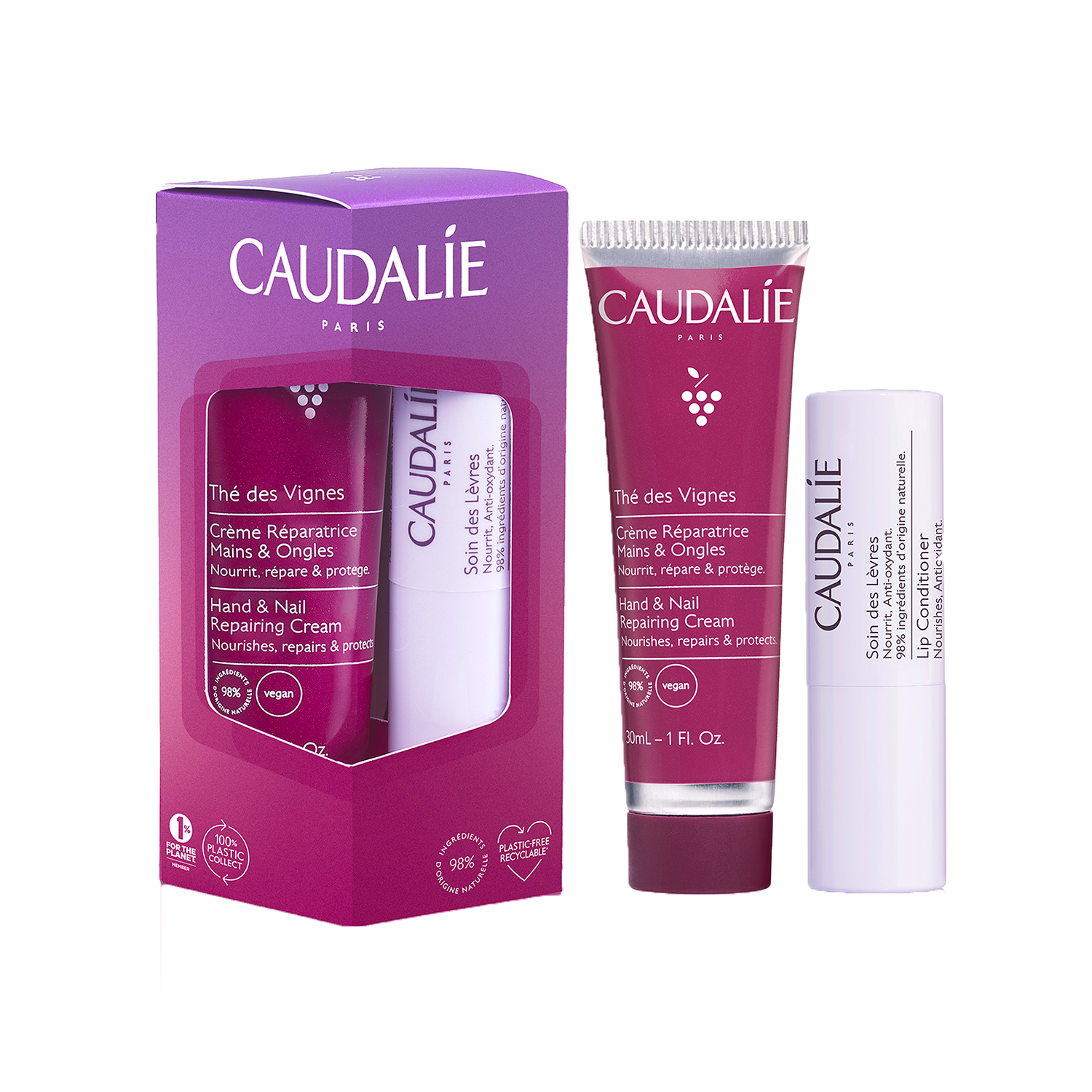 Image of Caudalie Coffret Thé des Vignes Duo LipHand