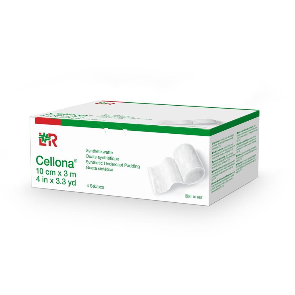 Image of Cellona Synthetikwatte 10cmx3m weiss Rolle 4 Stk