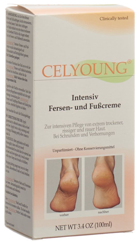 Image of Celyoung Fersen und Fusscreme Tb 100 ml