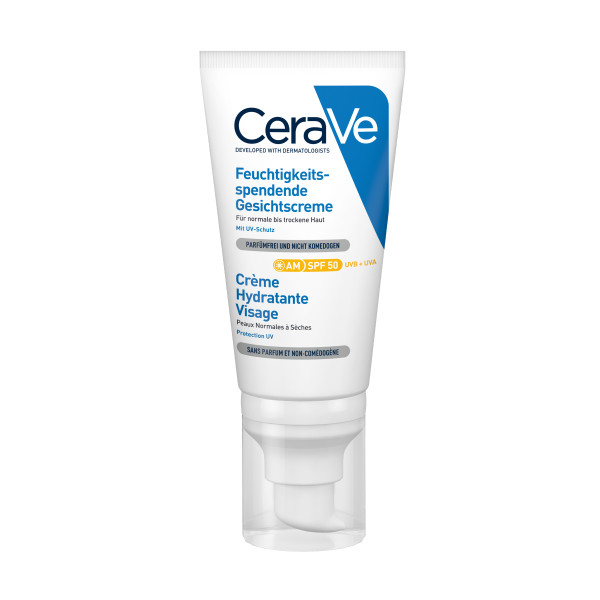 CeraVe Crème hydratante visage Spf50 tb 52 ml