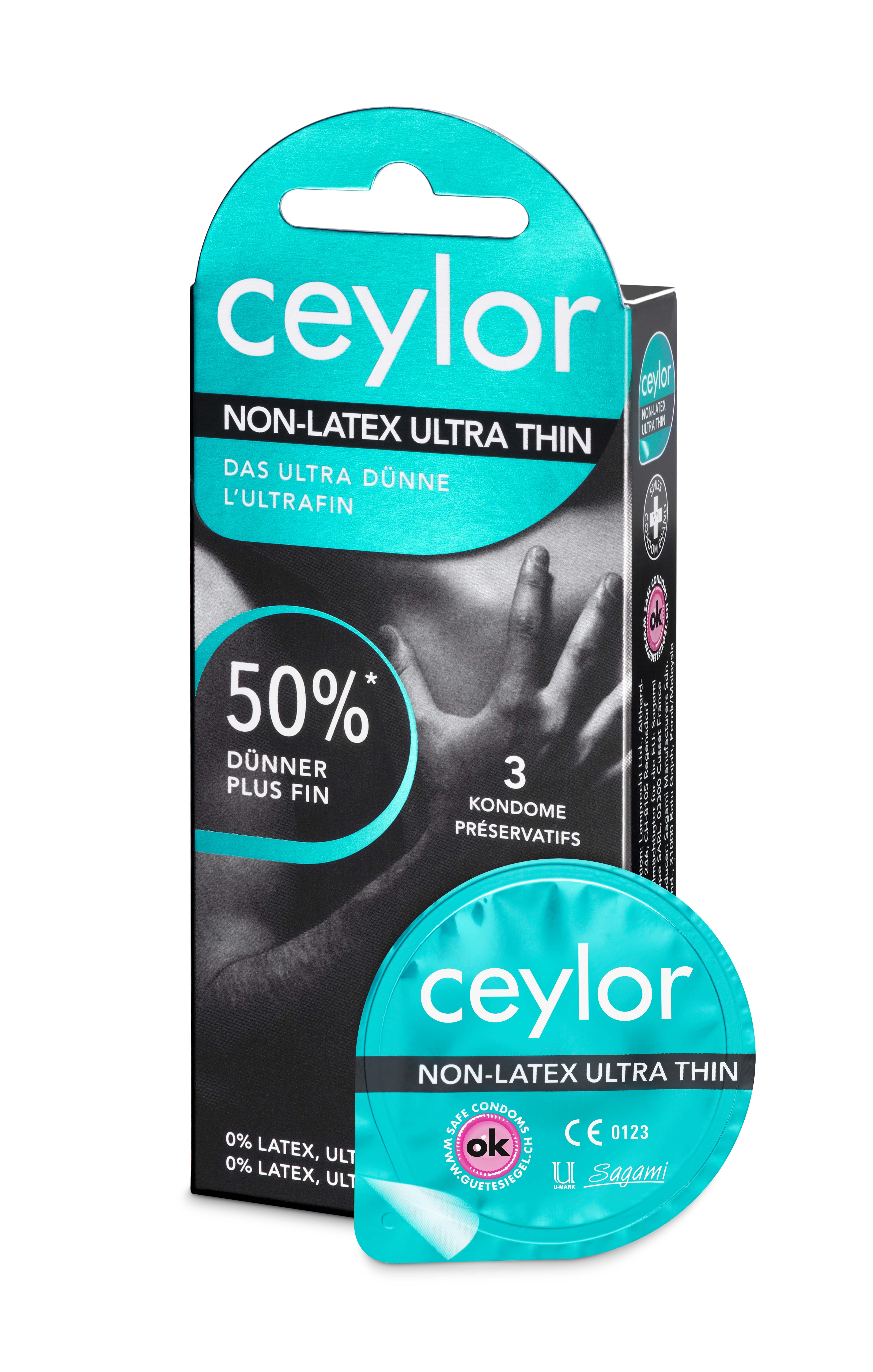 Ceylor Non Latex préservatif ultra thin 3 pce