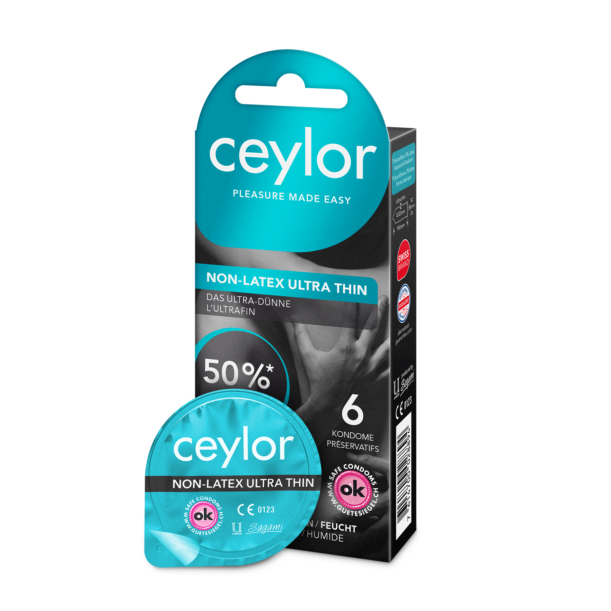 Ceylor Non Latex Präservativ Ultra Thin 6 Stk | Präservative & Gleitmittel | Sexualität
