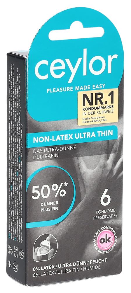 Ceylor Non Latex preservativi ultra sottili 6 pezzi