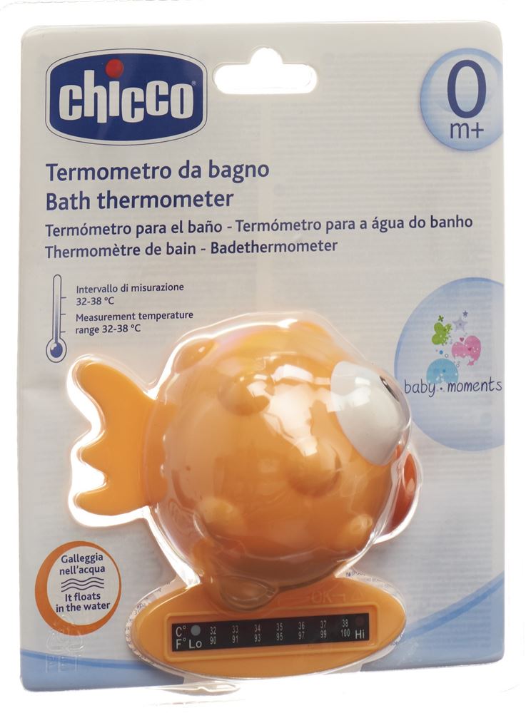 Chicco Badethermometer Globe Fish orange 0m+