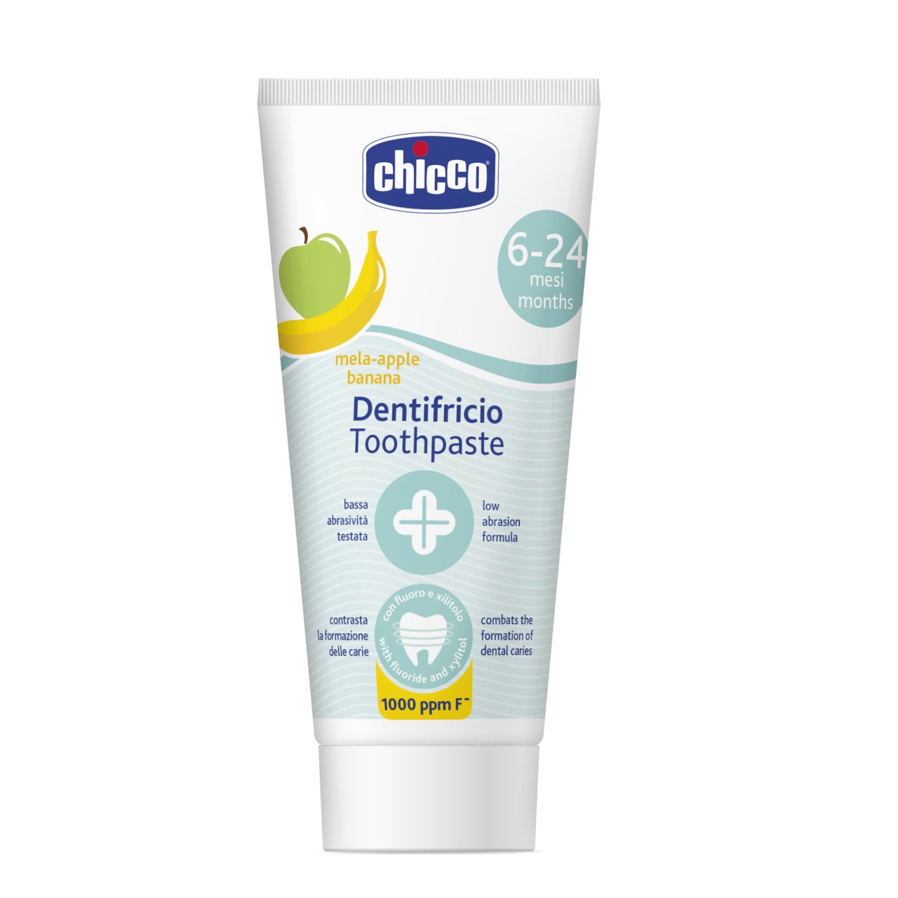 Chicco Dentifricio Mela Banana con Fluoro 50 ml