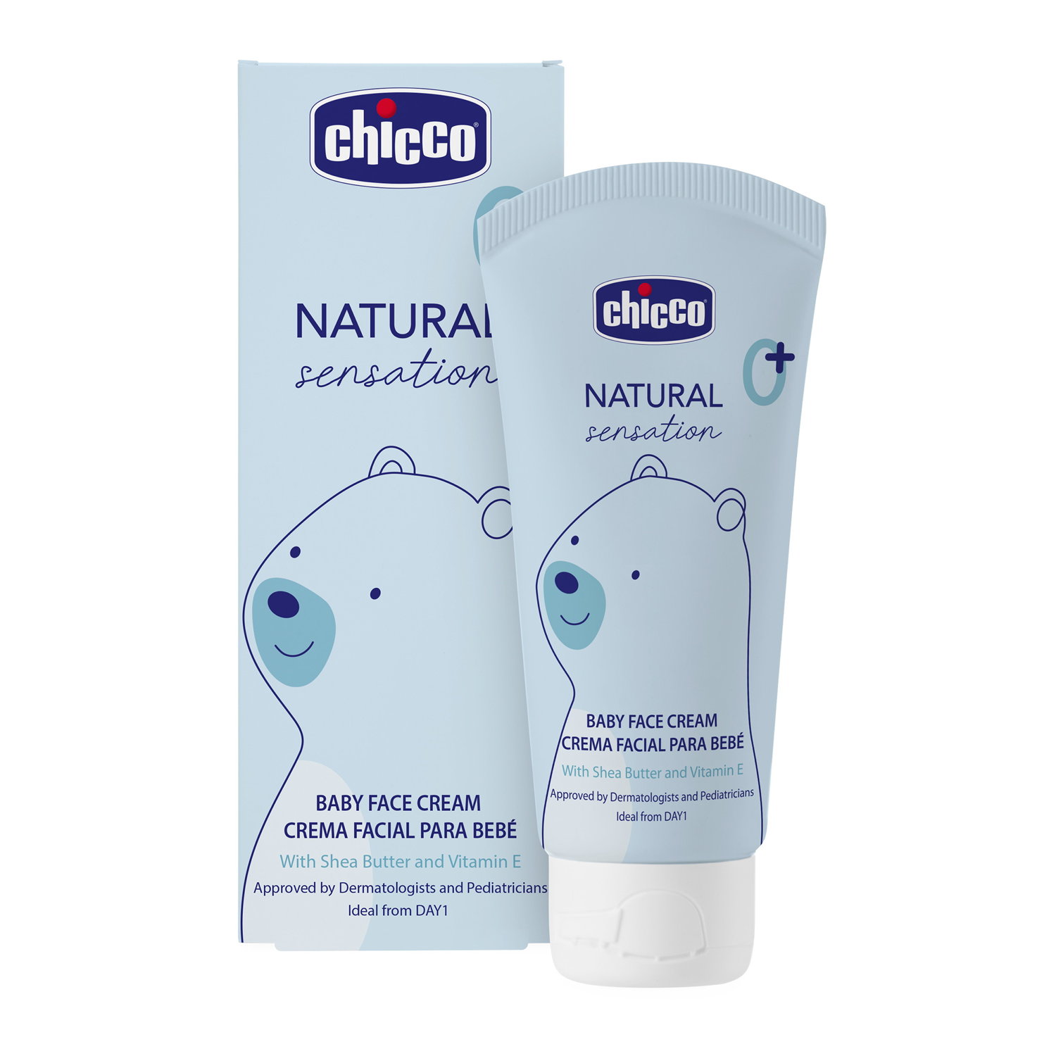 Image of Chicco Natural Sensation Baby Gesichtscreme 0m+ Tb 50 ml