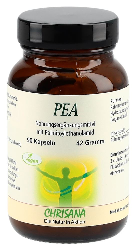 Chrisana PEA Kapseln Dose 90 Stück | Nahrungsergänzung | Palmitoylethanolamid | Fettsäure-Amid