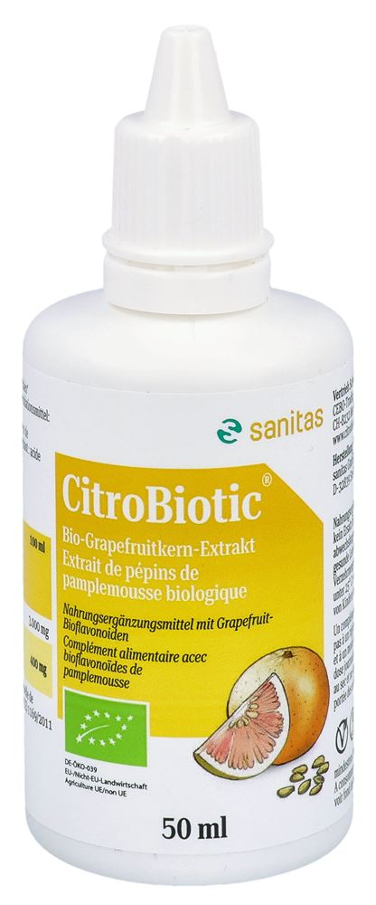 Image of Citrobiotic Grapefruitkern Extrakt Bio 50 ml