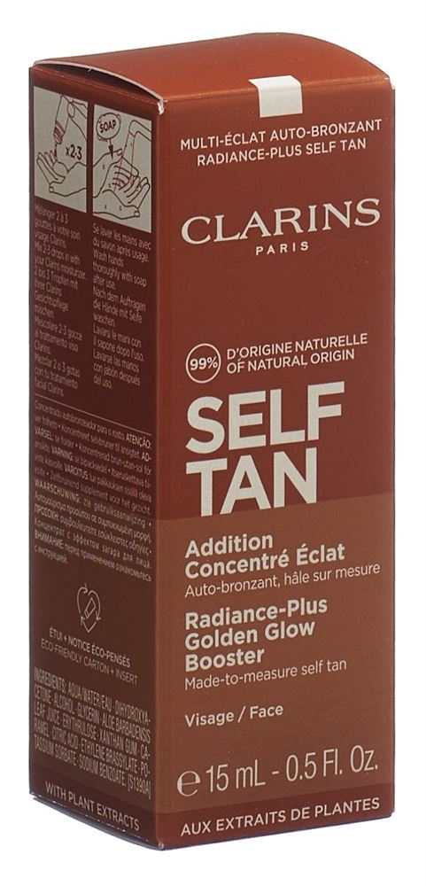 Clarins Self Tan Addition Concentré Éclat Visage