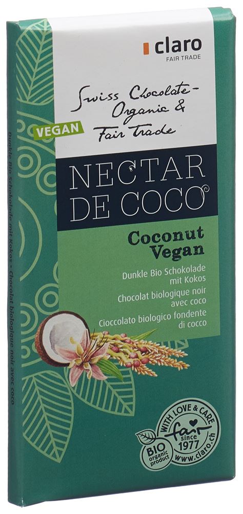 Image of Claro Schokolade Coco Fairtrade Bio 100 g
