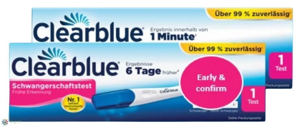Clearblue test de grossesse Early & Confirm duo