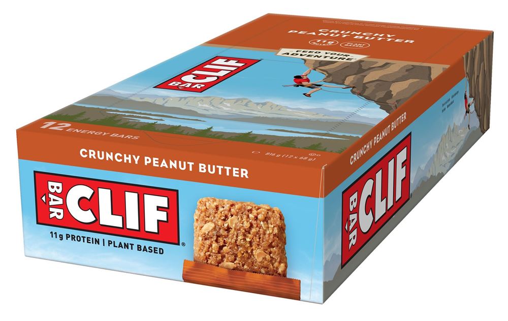 Clif BAR Beurre d'arachide croustillant 12 x 68 g